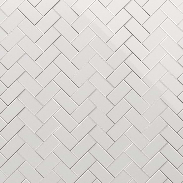 Park Hill White 3x6 Polished Porcelain Tile