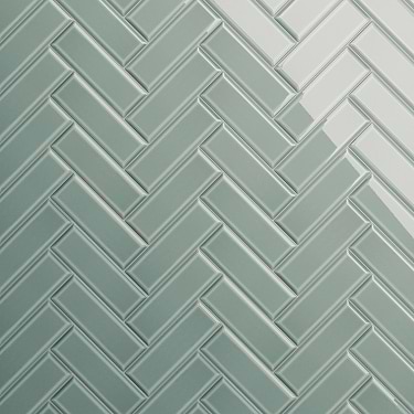 Rise Sage Green 4x12 Beveled Glossy Ceramic Subway Tile