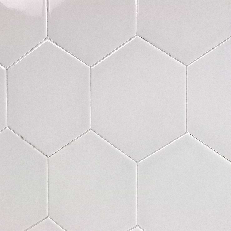 Exagoni Puro Perla Brillo Hexagon Ceramic Tile