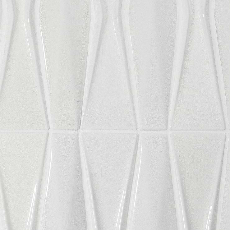 Nabi Harlequin Glacier White Ceramic Tile