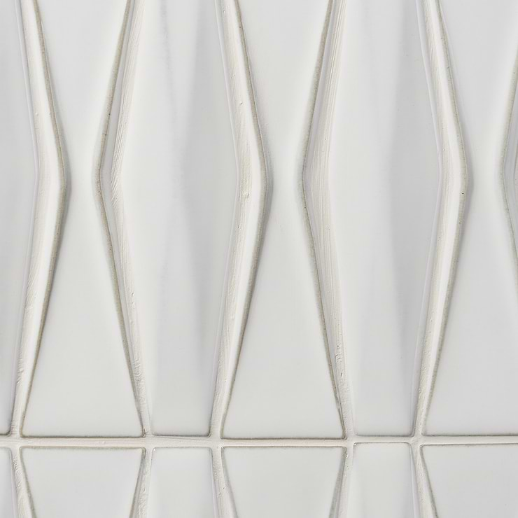 Nabi Harlequin Natural White Ceramic Tile