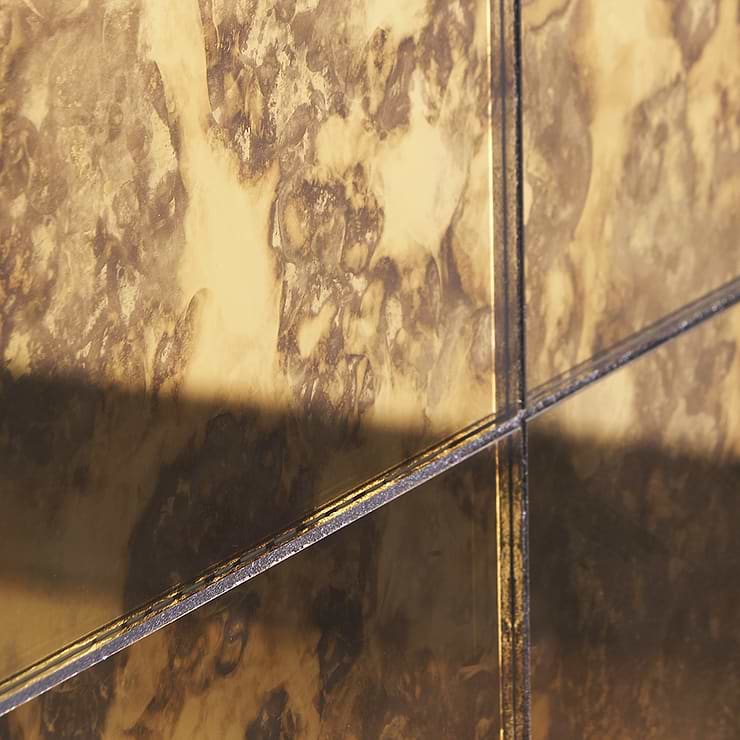 Vilna Antique Mirror Oro 6x18 Glass Tile