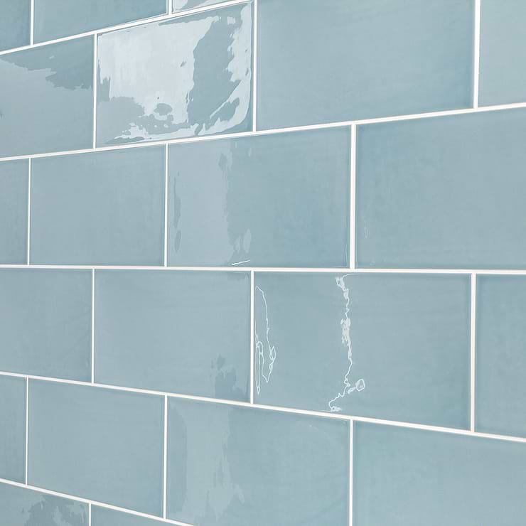 Aruba Blue 5X10 Ceramic Wall Tile