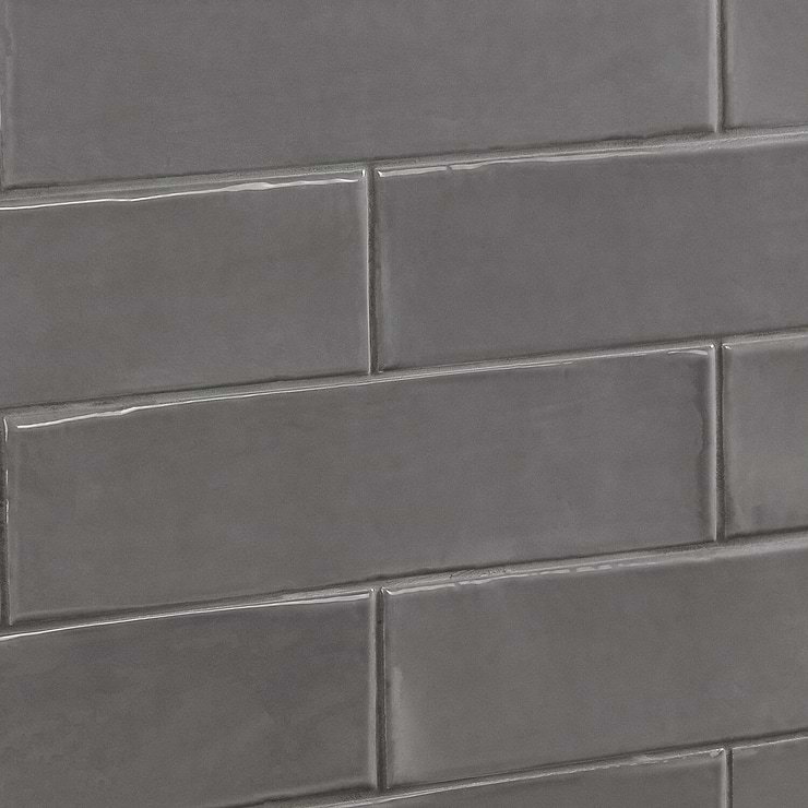 Manchester Charcoal 3x12 Polished Ceramic Tile