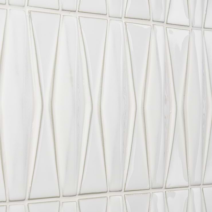 Nabi Harlequin Natural White Ceramic Tile