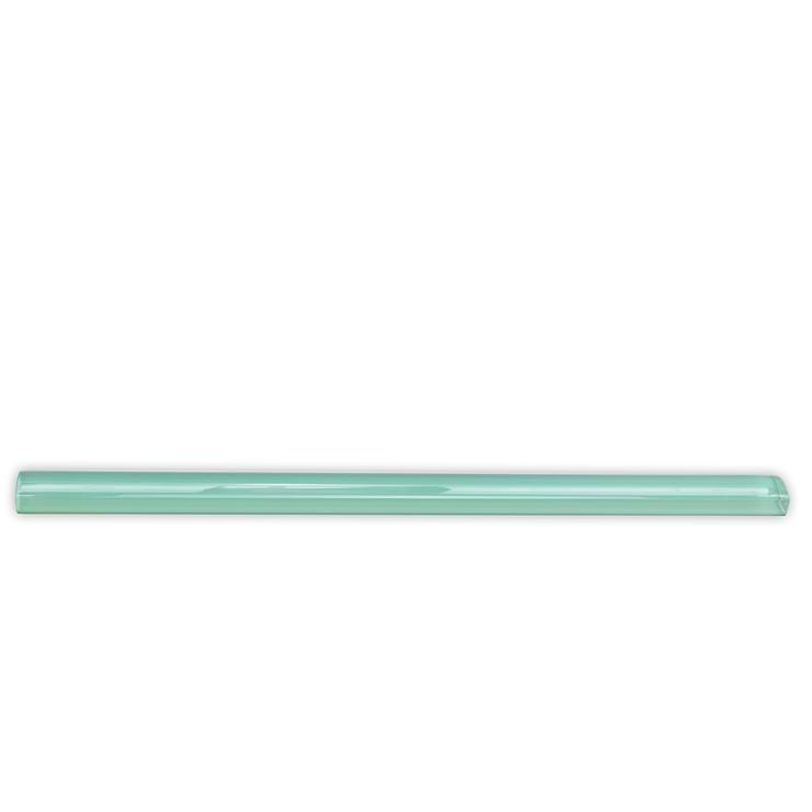 Glass Aspen Aura Polished Glass Pencil Liner; in Green Glass