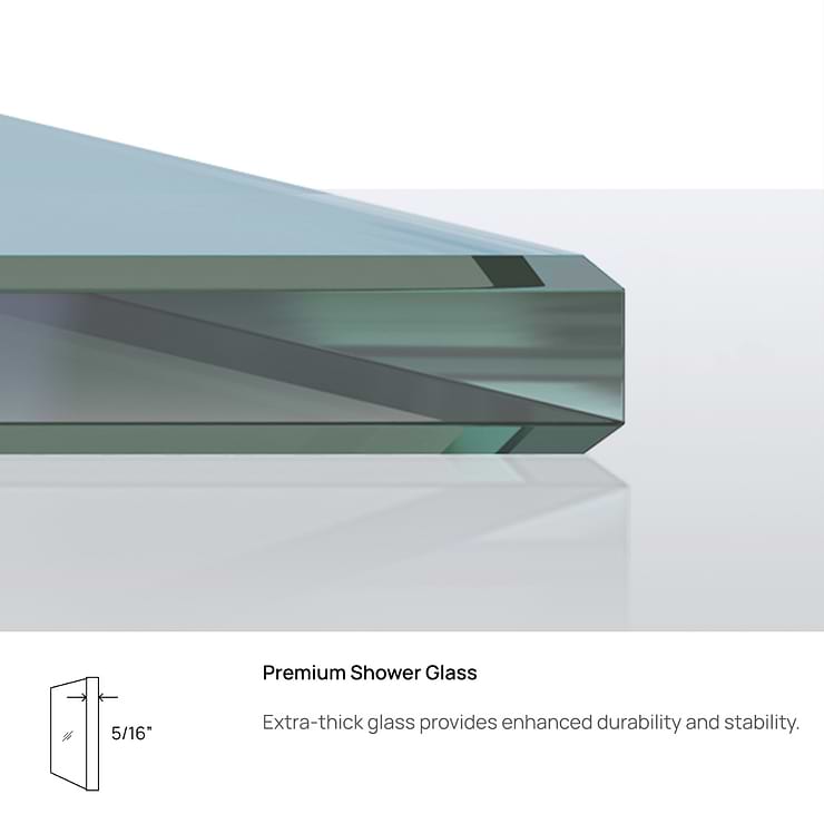 DreamLine Essence-H 60x60" Reversible Sliding Bathtub Door with Clear Glass in Satin Black