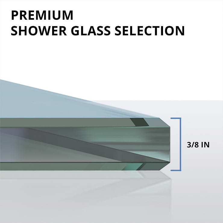 DreamLine Linea 34x72" Reversible Shower Screen with Clear Glass in  Chrome
