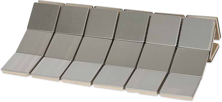 Metal Silver Stainless Steel 2x2_corner