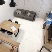 Origins White 24x24 Matte Porcelain Tile