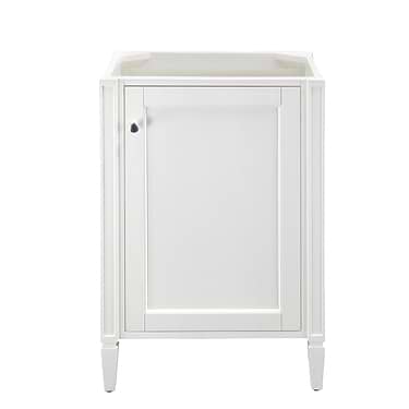 Britannia Glossy White 24" Single Vanity Cabinet without Top by JMV