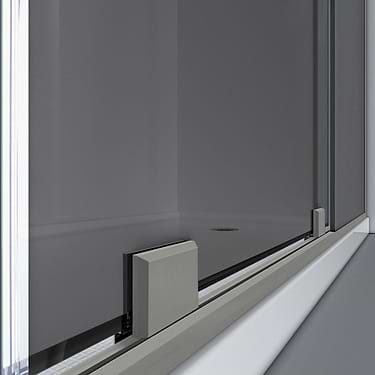 Mirage-X 60x72 Left Sliding Shower Alcove Door with Gray Glass in Brushed Nickel by DreamLine