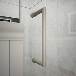 DreamLine Mirage-X 60x72 Right Sliding Shower Alcove Door with Clear Glass in Brushed Nickel