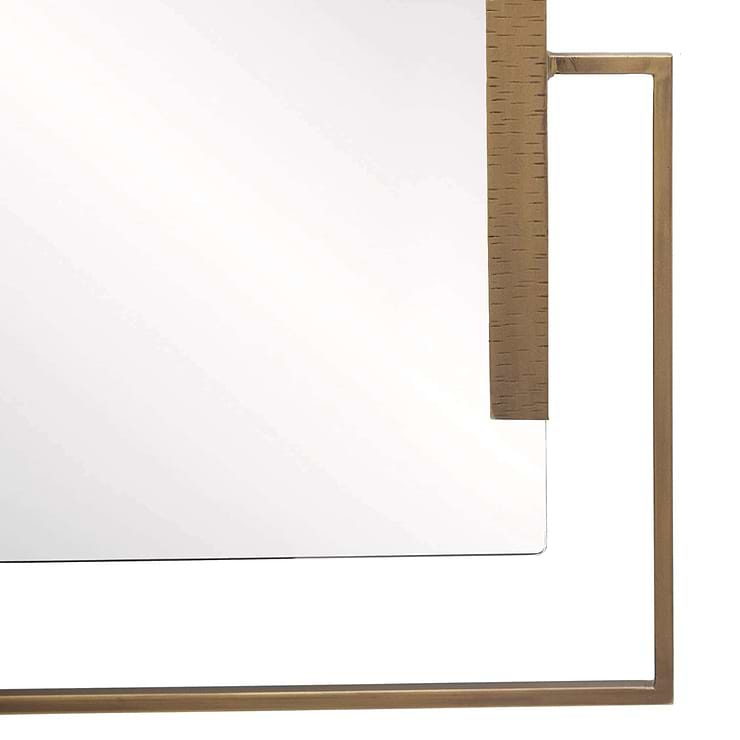 Arteriors Princeton 22"x48" Antique Brass Rectangle Mirror