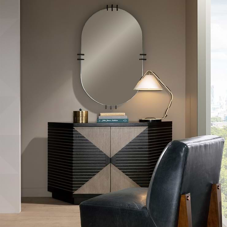 Arteriors Wilder 31"x47" Bronze Oval Mirror