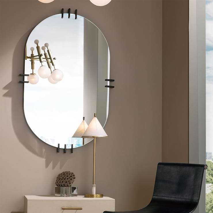 Arteriors Wilder 31"x47" Bronze Oval Mirror