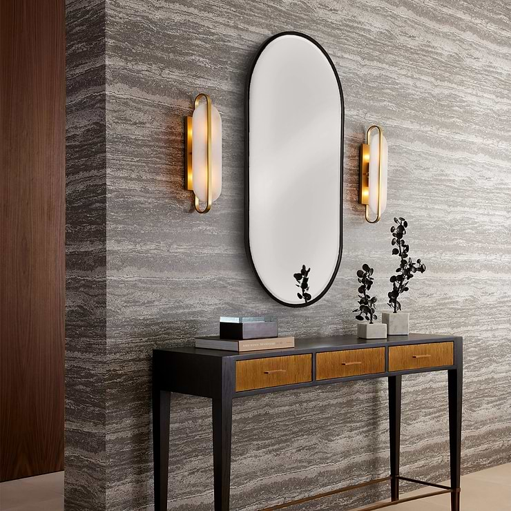 Arteriors Vaquero 19"x36" Bronze Oval Mirror