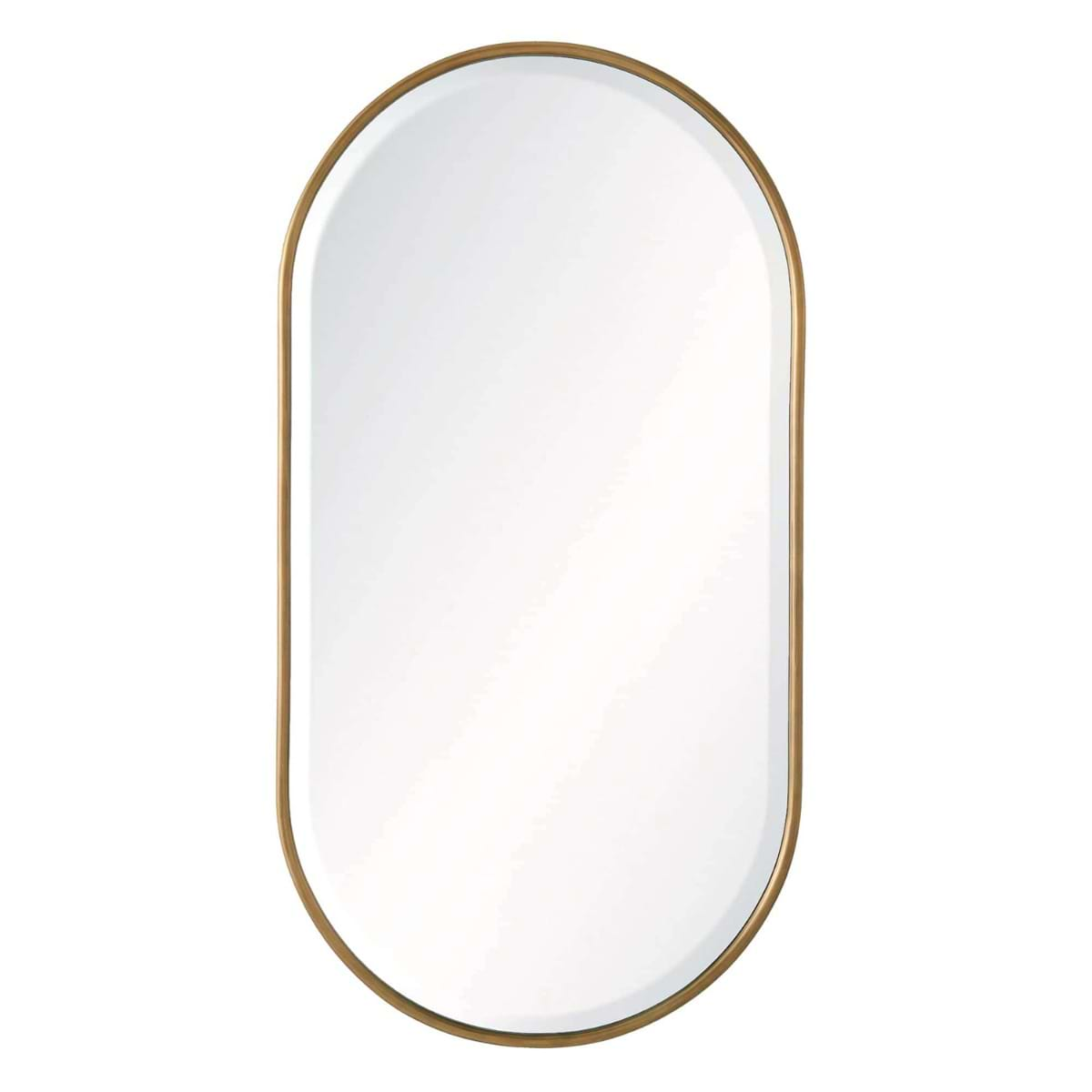 Arteriors Vaquero 19"x36" Antique Brass Oval Mirror