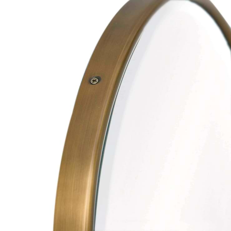 Arteriors Vaquero 19"x36" Antique Brass Oval Mirror