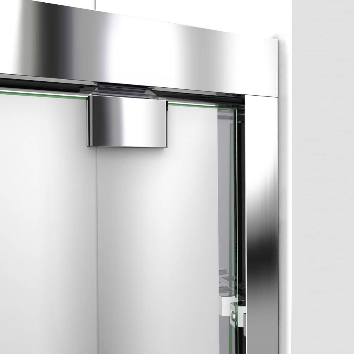 DreamLine Encore 54"x76" Reversible Sliding Shower Alcove Door with Clear Glass in Chrome