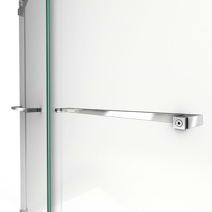 DreamLine Essence 48"x76" Reversible Sliding Shower Alcove Door with Clear Glass in Chrome