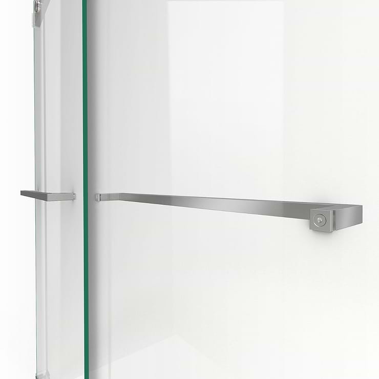 DreamLine Essence 48"x76" Reversible Sliding Shower Alcove Door with Clear Glass in Brushed Nickel