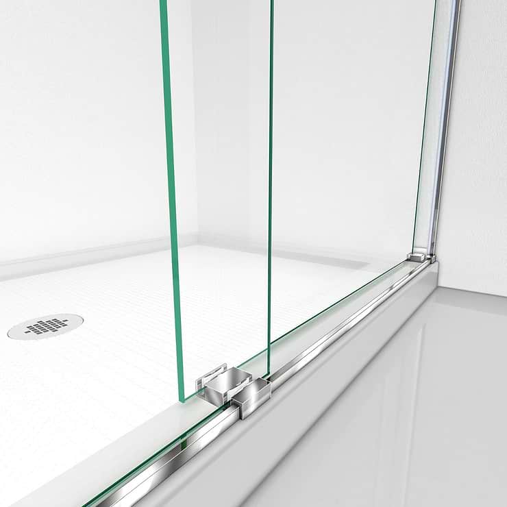 DreamLine Essence 60"x76" Reversible Sliding Shower Alcove Door with Clear Glass in Chrome