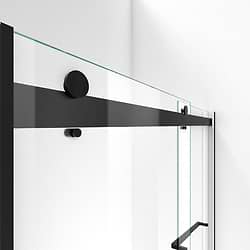 DreamLine Essence 60"x76" Reversible Sliding Shower Alcove Door with Clear Glass in Satin Black