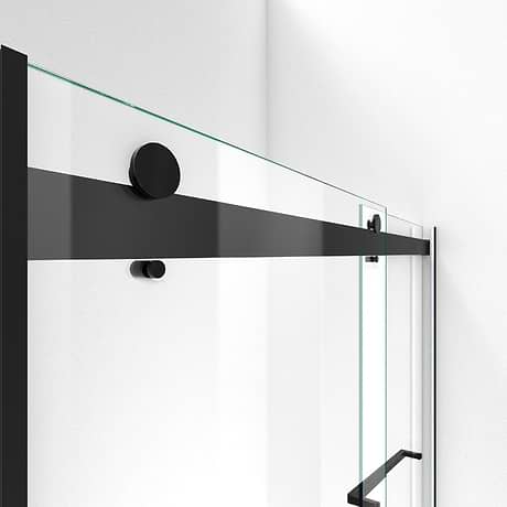 DreamLine Essence 60"x76" Reversible Sliding Shower Alcove Door with Clear Glass in Satin Black
