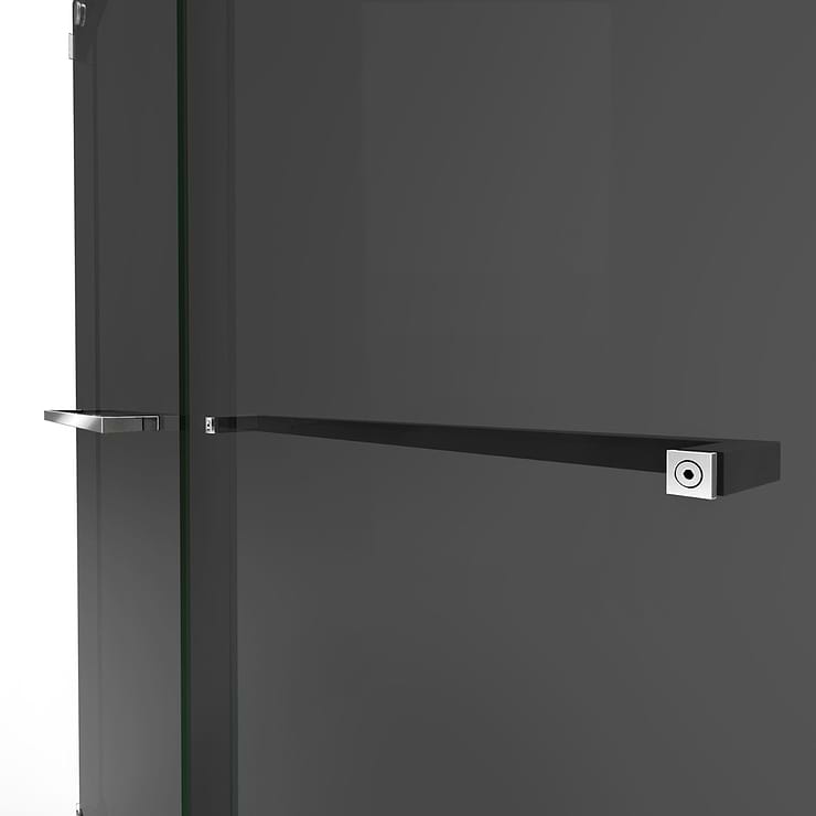 DreamLine Essence 60"x76" Reversible Sliding Shower Alcove Door with Smoke Gray Glass in Chrome