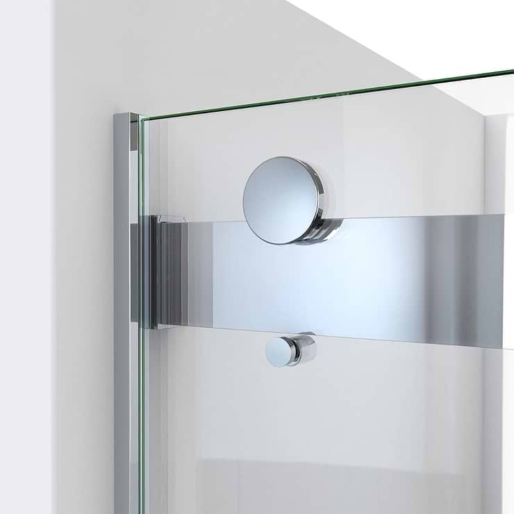 DreamLine Essence 60"x60" Reversible Sliding Bathtub Door with Clear Glass in Chrome