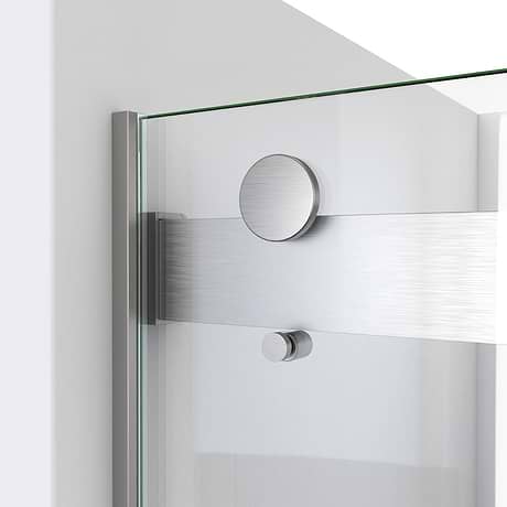 DreamLine Essence 60"x60" Reversible Sliding Bathtub Door with Clear Glass in Brushed Nickel