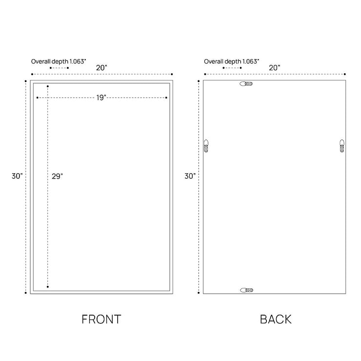 Everyday Dusk Silver 20x30" Rectangle Mirror