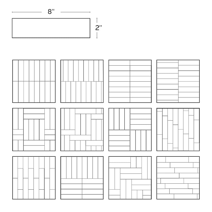 Montauk Terracotta 2x8 Mixed Finish Ceramic Subway Tile