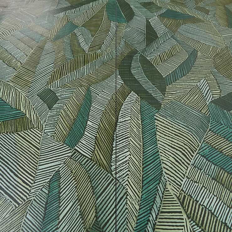 Monet Wild Atelier Green 24x48 Artisan Decor Matte Porcelain Wall Tile