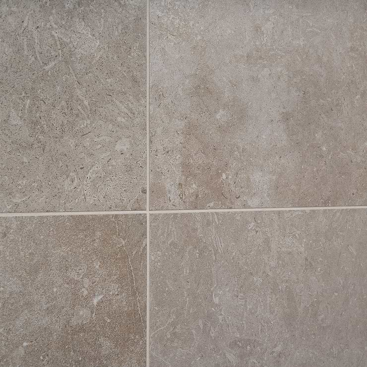 Saint Remy Grigio Gray 24x48 Limestone Look Semi-Polished Porcelain Tile