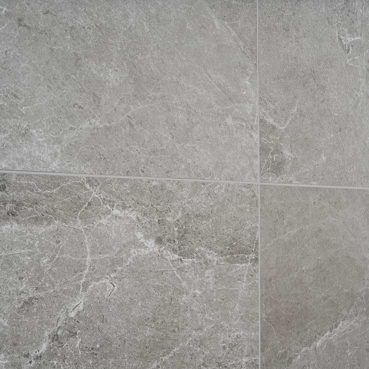 ZenTech Silver Gray 24x48 Matte Porcelain Tile