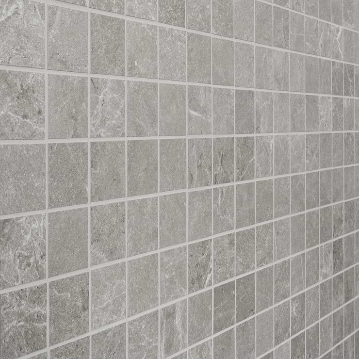 ZenTech Silver Gray 2x2 Matte Porcelain Mosaic Tile