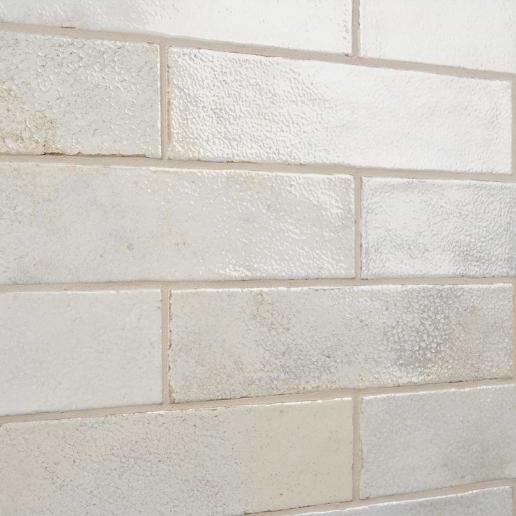 Kalay White 3x12 Glossy Ceramic Tile