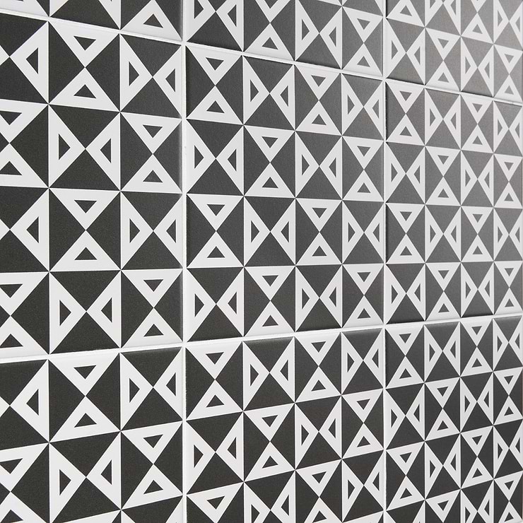 B2W Angle Negative 8x8 Matte Porcelain Tile