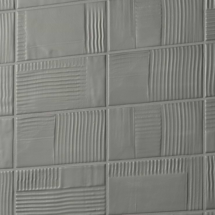 Comb Deco Cemento 4X8 Matte Ceramic Wall Tile