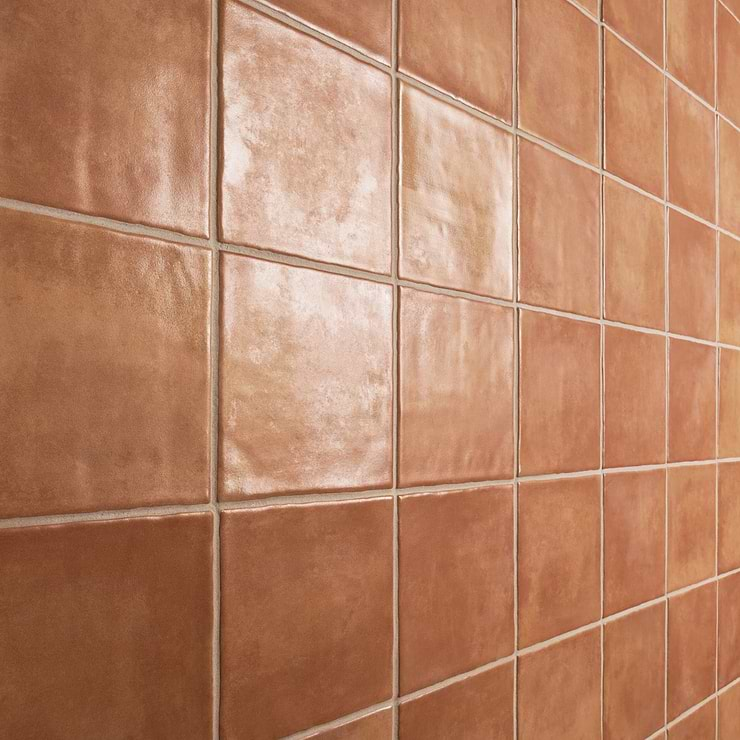 Paula Purroy Talia Terracotta 5x5 Matte Ceramic Tile