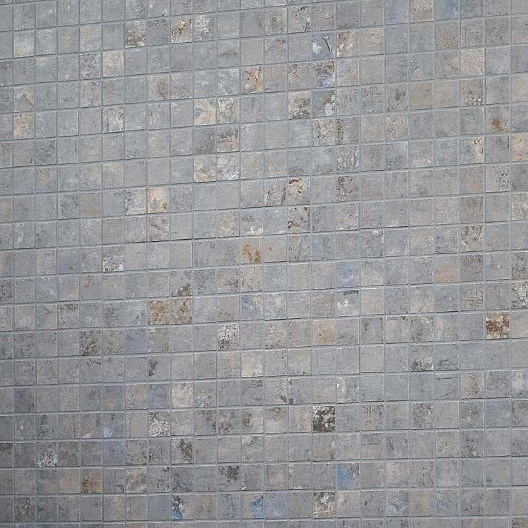 Portrait Ocean Blue 1x1 Matte Porcelain Mosaic Tile
