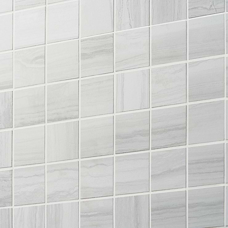 DreamStone Luminus White 2x2 Matte Porcelain Mosaic 