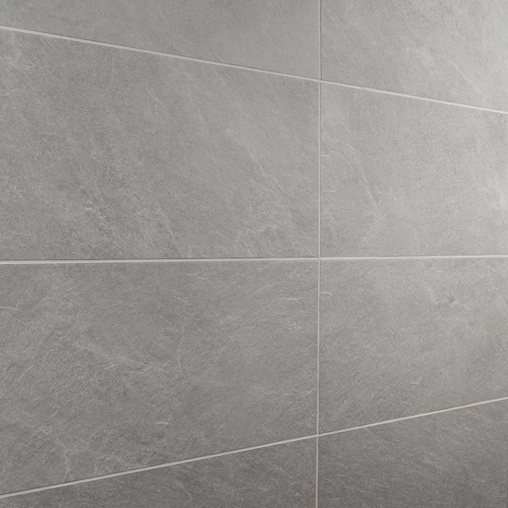 Era Silver Gray 12x24 Limestone Look Matte Porcelain Tile