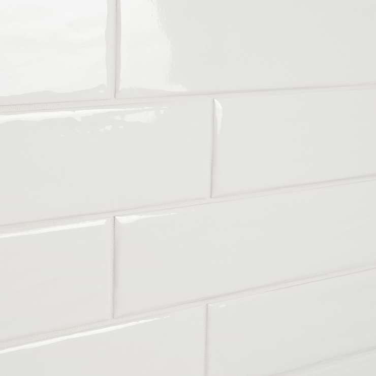 Chance White 2x12 Polished Ceramic Tile