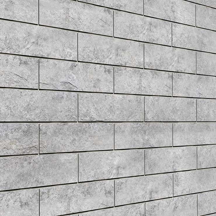 Tundra Gray Splitface 3x12 Textured Limestone Tile