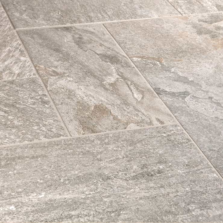 Shala Storm Gray French Pattern Matte Porcelain Tile