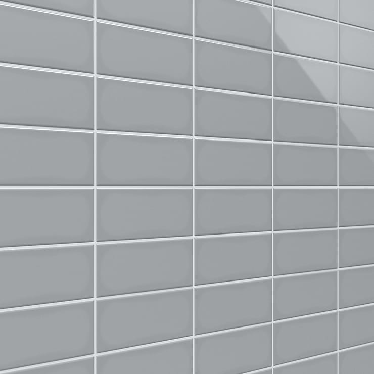 Park Hill Gray 3x6 Polished Porcelain Tile