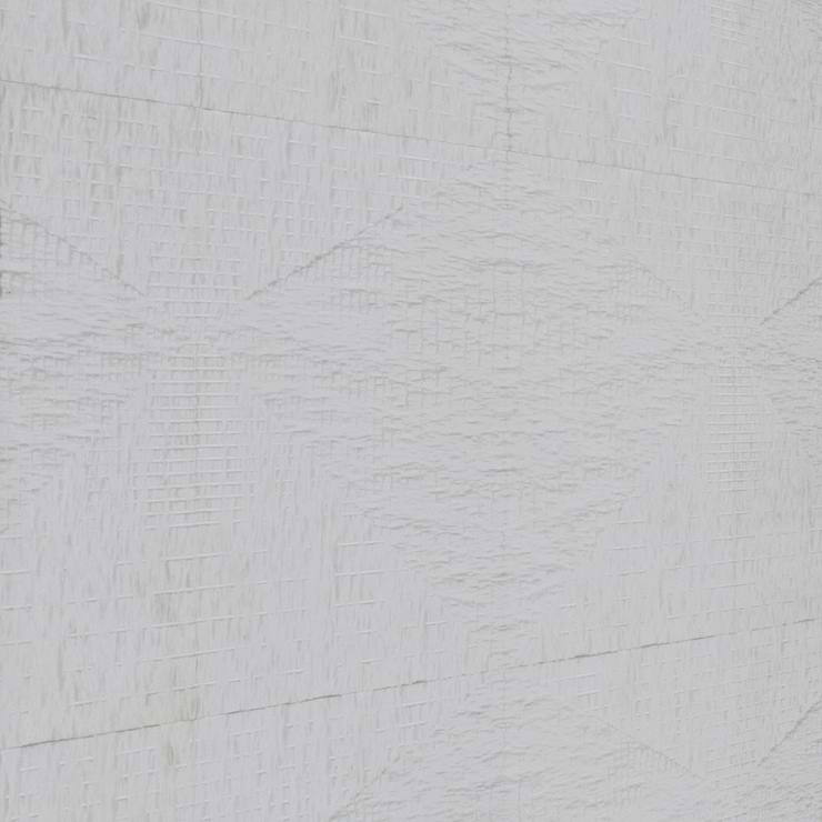 Bansu Carved White Thassos 16x16 Honed Marble Tile